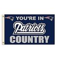 Fremont Die Inc Fremont Die- Inc. 94111B 3 Ft. X 5 Ft. Flag W/Grommetts - New England Patriots 94111B